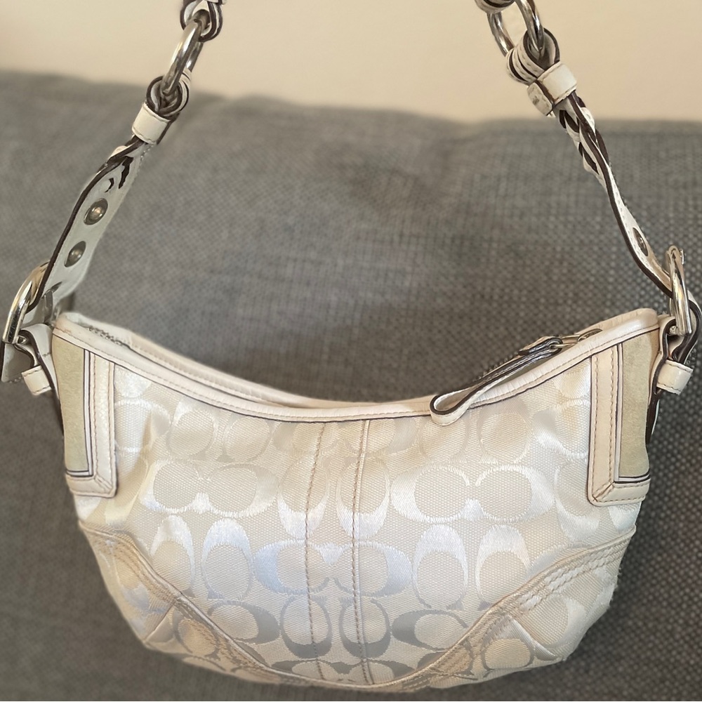 White Coach hobo bag